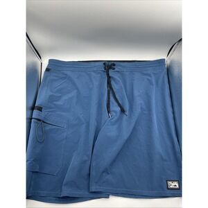 Pelagic High Performance Men's Blue Swimming Trunks Size 40 With 10"‎ Inseam